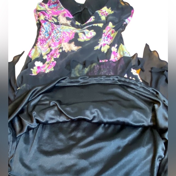 Sue Wong Nocturne Silk Chiffon 90’s Fairy Cocktail Party Dress Women’s Size S - Picture 13 of 16